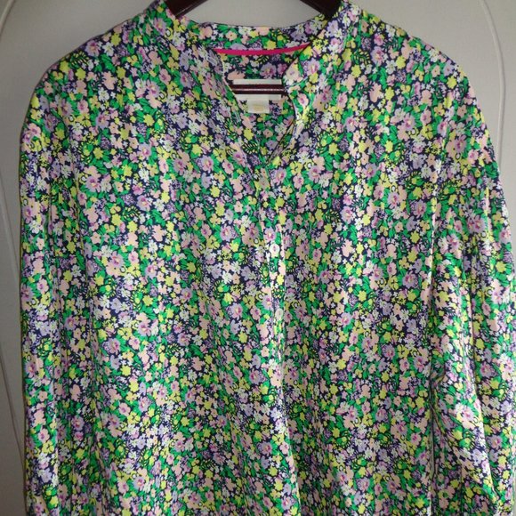 Anthropologie Tops - NWT Anthropologie Maeve Floral Button Down Blouse S Balloon Sleeves